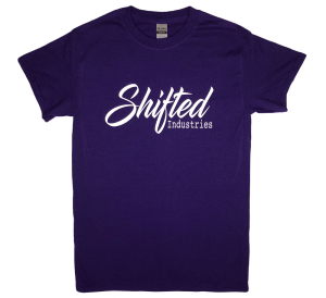 Shifted Industries - Shifted Industries Script Shirt - Purple