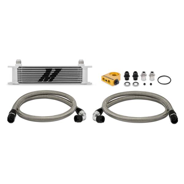 Mishimoto - Mishimoto Universal Thermostatic 10 Row Oil Cooler Kit MMOC-UT