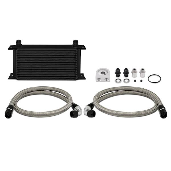 Mishimoto - Mishimoto Universal 19 Row Oil Cooler Kit, Black MMOC-ULBK