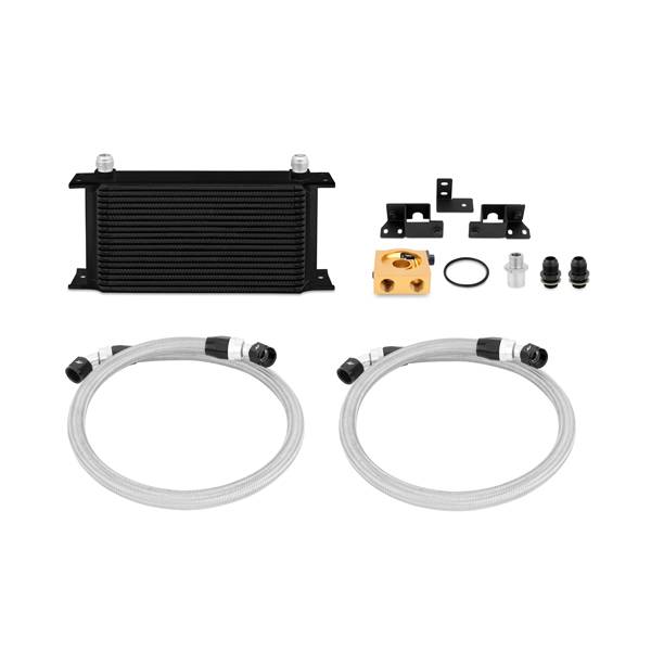 Mishimoto - Mishimoto Jeep Wrangler JK Thermostatic Oil Cooler Kit, Black MMOC-WRA-07TBK