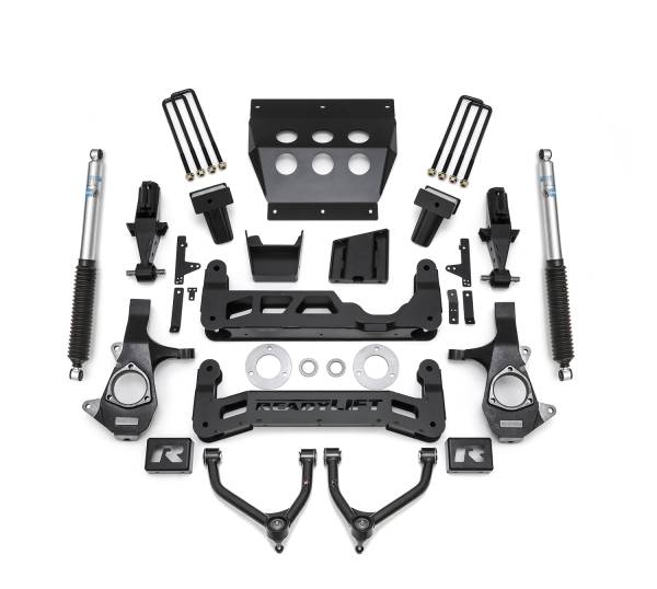 ReadyLift - ReadyLift 2014-2018 7'' Lift Kit with UCAs for Stamped Steel OE UCA, Bilstein Shocks 44-3472