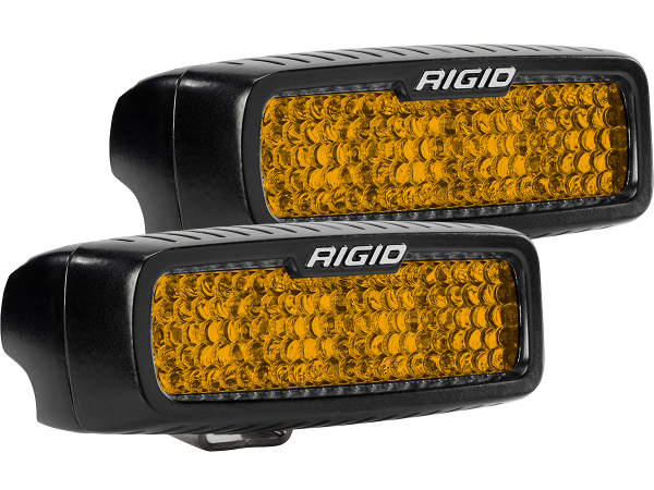 RIGID Industries - RIGID Industries SR-Q SERIES DIFFUSED REAR FACING HIGH/LOW SM AMBER SET OF 2 90161