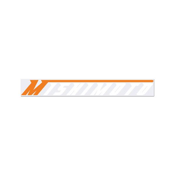 Mishimoto - Mishimoto Small Orange and White Mishimoto Decal MMPROMO-STK-ORS