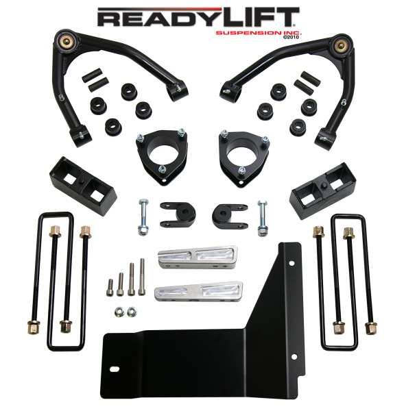 ReadyLift - ReadyLift 2007-13 CHEV/GMC 1500 4'' Front with 1.75'' Rear SST Lift Kit - Cast Steel UCA 69-3485