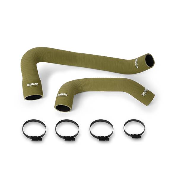 Mishimoto - Mishimoto Jeep Wrangler 6 Cyl Silicone Olive Drab Hose Kit, 1997-2006 MMHOSE-WR6-97OD