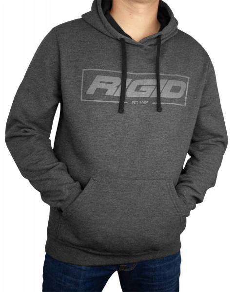 RIGID Industries - RIGID Industries HOODIE, PULL OVER, ESTABLISHED 2006 CHARCOAL LARGE 1063