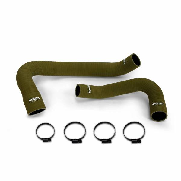 Mishimoto - Mishimoto Jeep Wrangler 6 Cyl Silicone Olive Drab Hose Kit, 2007-2011 MMHOSE-WR6-07OD