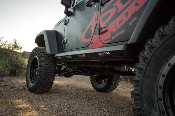 Addictive Desert Designs - Addictive Desert Designs 07-18 Jeep Wrangler JK 4 Door Stealth Fighter Side Steps w/ ADD Logo - S9515215501NA