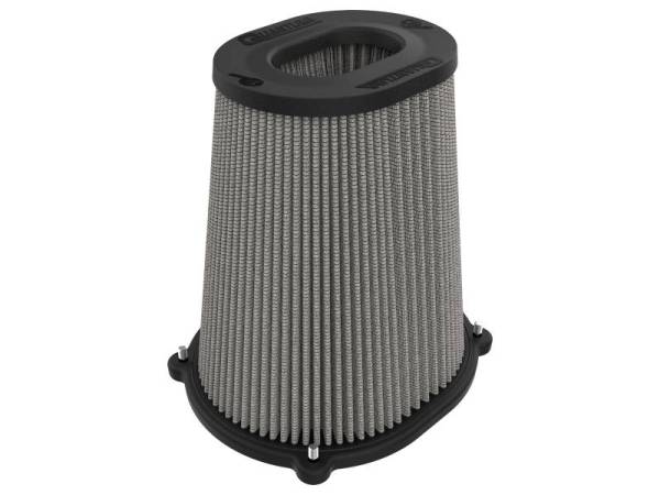 aFe - aFe Quantum Pro DRY S Air Filter Inverted Top - 5.5inx4.25in Flange x 9in Height - Dry PDS - 21-91133