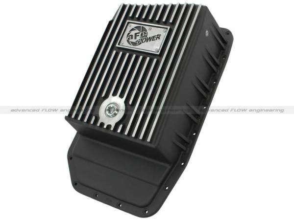 aFe - aFe Power Transmission Pan Black Machined 09-14 Ford 6R80 F-150 Trucks - 46-70172