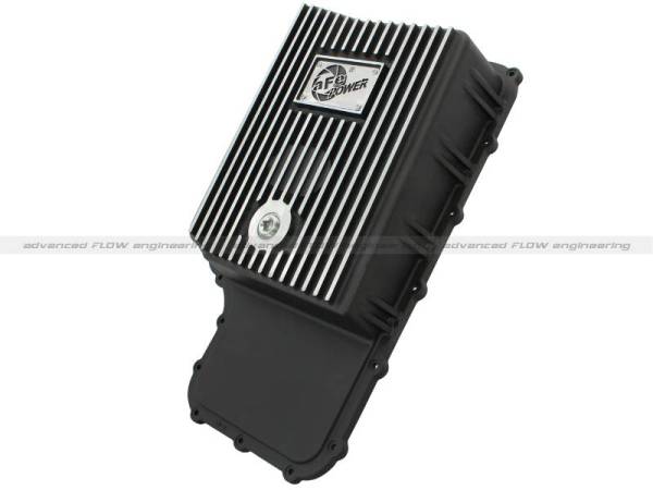 aFe - aFe Power Transmission Pan Black Machined 11-14 Ford 6R140 Trucks V8 6.7L (td) - 46-70182