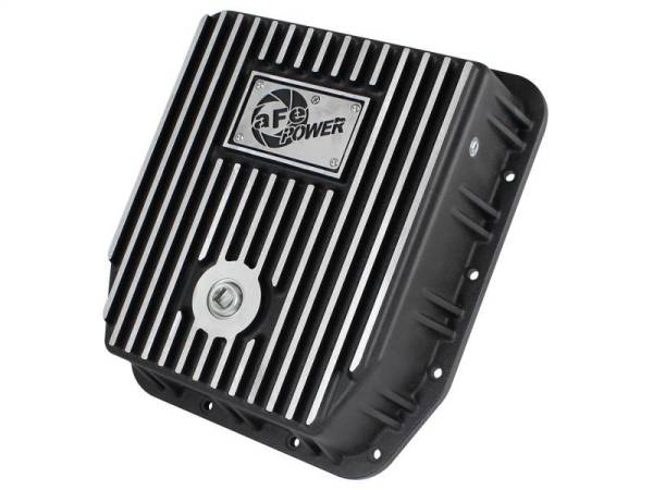 aFe - afe Transmission Pan (Black); Ford Trucks 94-08 AODE - 46-70222