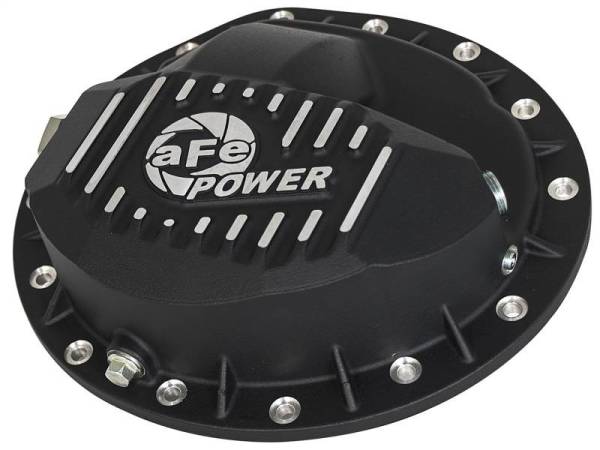 aFe - aFe Power Pro Series Rear Differential Cover Black w/Machined Fins 16-17 Nissan Titan XD(AAM 9.5-14) - 46-70362