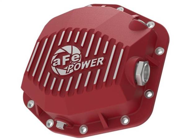 aFe - aFe Pro Series Rear Differential Cover Red 2018+ Jeep Wrangler (JL) V6 3.6L (Dana M220) - 46-71000R