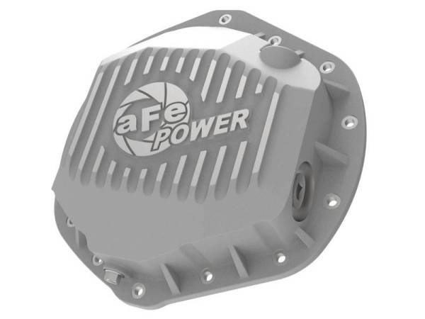 aFe - aFe Street Series Rear Differential Cover Raw w/ Machined Fins 01-18 GM Diesel Trucks V8-6.6L (td) - 46-71060A