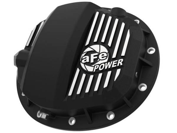 aFe - aFe Pro Series GMCH 9.5 Rear Diff Cover Black w/ Machined Fins 19-20 GM Silverado/Sierra 1500 - 46-71140B