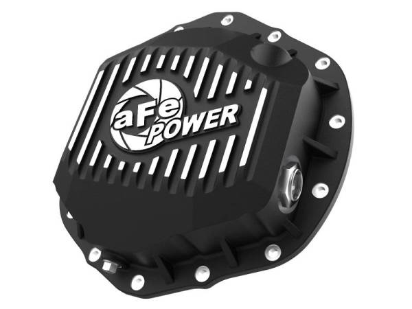 aFe - aFe Street Series Rear Differential Cover Black w/ Machined Fins 19-20 Ram 2500/3500 - 46-71150B