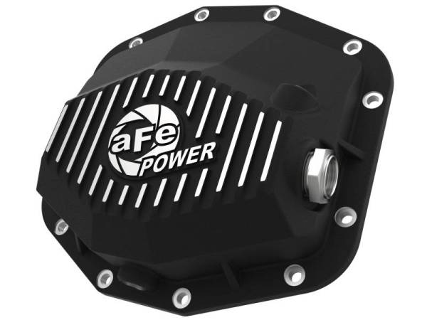 aFe - aFe POWER 21-22 Ram 1500 TRX Hemi V8 6.2L (sc) PRO Series Rear Differential Cover Black w/ Machined - 46-71280B