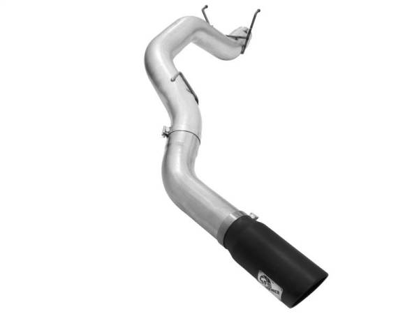 aFe - aFe Atlas 5in DPF-Back Aluminized Steel Exh Dodge RAM Diesel 13-14 L6-6.7L Mega Cab w/ Black Tip - 49-02039-B