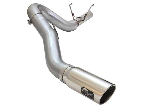 aFe - aFe MACHForce XP Exhaust Large Bore 5in DPF-Back Alu. 13-15 Dodge Trucks L6-6.7L (td) *Polish Tip - 49-02051-1P