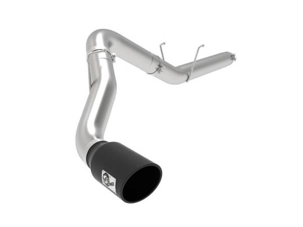 aFe - aFe ATLAS 5in Alum Steel DPF-Back Exhaust System w/Black Tip 19-20 Ram Diesel Trucks L6-6.7L (td) - 49-02075-B