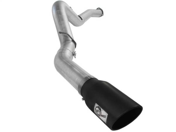 aFe - aFe Atlas Exhaust 5in DPF-Back Al Steel 07.5-10 GM Diesel Trucks V8-6.6L (td) LMM (Blk Tip) - 49-04040-B