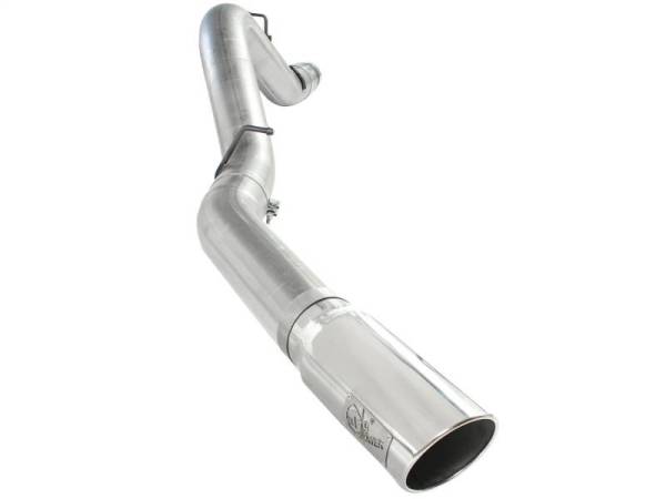 aFe - aFe Atlas Exhaust 5in DPF-Back Al Steel 11-13 GM Diesel Trucks V8-6.6L (td) LML (Pol Tip) - 49-04041-P