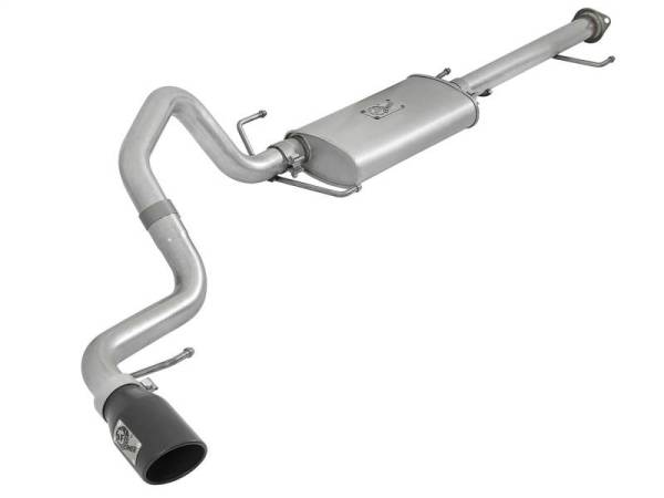 aFe - aFe Scorpion 2-1/2in Aluminized Steel Cat-Back Exhaust w/ Black Tips 07-17 Toyota FJ Cruiser V6 4.0L - 49-06039-B