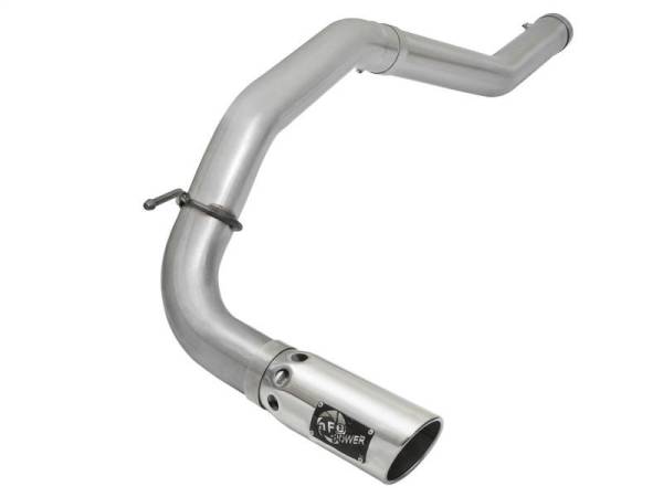 aFe - aFe Atlas Exhaust 5in DPF-Back Al Steel 2016 Nissan Titan XD V8-5.0L Polished Tip - 49-06113-P