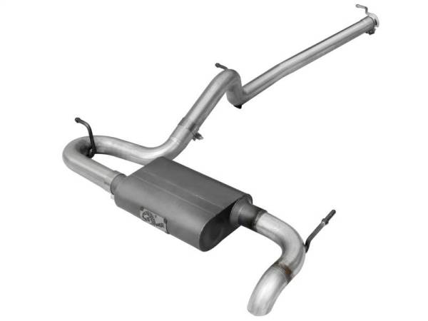 aFe - aFe Scorpion Exhaust System Cat Back 2.5in Aluminized Hi-Tuck 07-18 Jeep Wrangler JK V6 3.6/3.8L - 49-08043