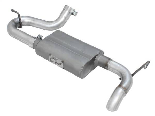 aFe - aFe Scorpion Exhaust System Axle Back Aluminized Hi-Tuck 07-17 Jeep Wrangler JK V6 3.6/3.8L - 49-08046