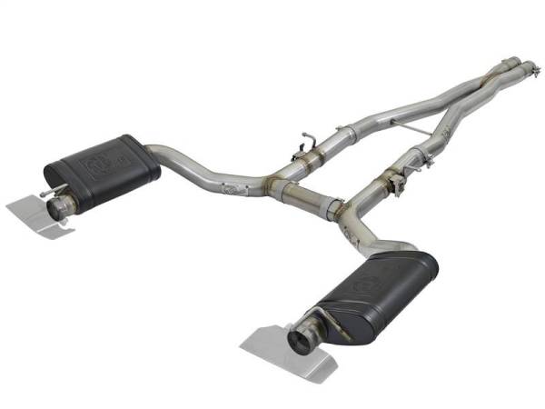 aFe - afe POWER MACH Force-Xp 15-17 Dodge Challenger Hellcat V8-6.2L 304 SS Cat-Back Exhaust System - 49-32053