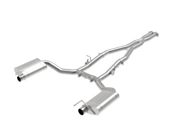 aFe - aFe MACH Force-Xp 3in 304 SS Cat-Back Exhaust 15-20 Dodge Charger Hellcat V8-6.2L (sc) / 392 V8-6.4L - 49-32070