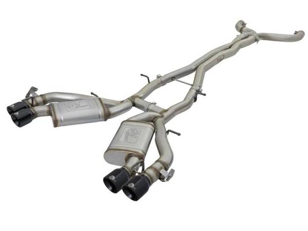 aFe - aFe MACHForce XP 3in 304 SS Cat-Back Dual Exhaust w/ Black Tips 16-17 Chevy Camaro SS V8-6.2L - 49-34069-B