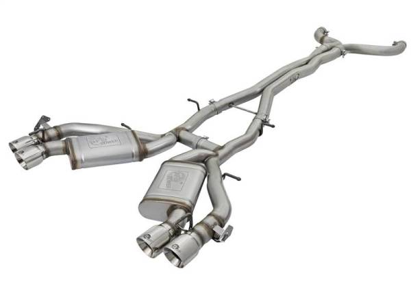 aFe - aFe MACHForce XP 3in 304 Stainless Steel Cat-Back Exhaust 16-17 Chevy Camaro SS V8-6.2L - 49-34069-P