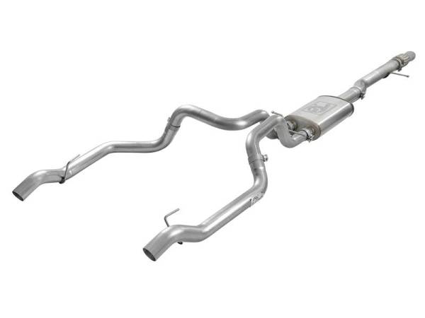 aFe - aFe Vulcan Series 4in-3in 304-SS Exhaust Cat-Back 2019 GM Silverado / Sierra 1500 V8-5.3L w/ OE Tips - 49-34101