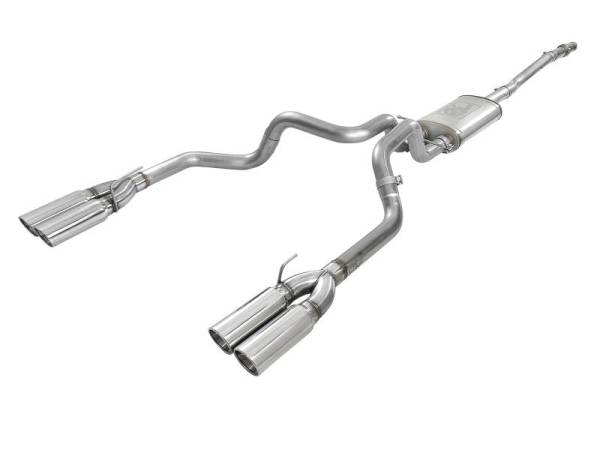 aFe - aFe Vulcan Series 3in 304SS Exhaust Cat-Back Exh w/ Pol Tips 2019 GM Silverado / Sierra 1500 V8-5.3L - 49-34105-P