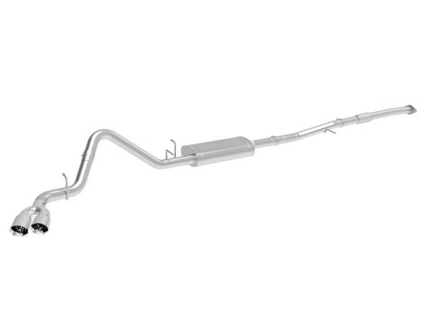 aFe - aFe Vulcan Series 3in 304SS Exhaust Cat-Back w/ Pol Tips 2019 GM Silverado / Sierra 1500 L4-2.7L (t) - 49-34109-P