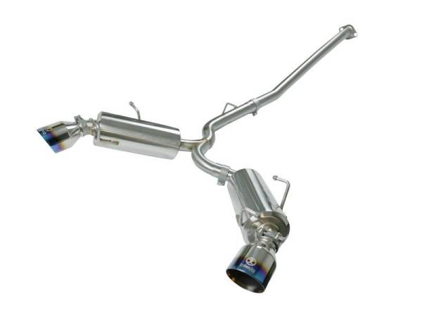 aFe - aFe Takeda Exhaust Axle-Back 13-15 Scion FRS / Subaru BRZ 304SS Blue Flame Dual Tips Exhaust - 49-36023-L