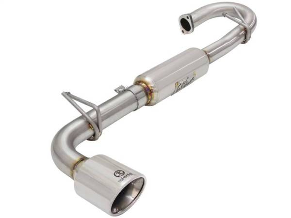 aFe - aFe 11-16 Scion TC L4-2.5L 304SS 2-1/4in to 2-1/2in Axle-Back Takeda Exhaust w/ Polished Tip - 49-36025-P