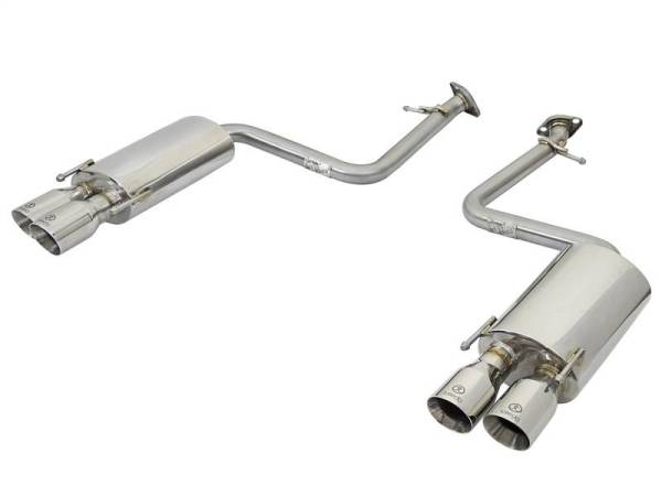 aFe - aFe Takeda 16-17 Lexus RC 200T 2.0L (t) 2in. SS Axle-Back Exhaust System w/Polished Tips - 49-36037-P