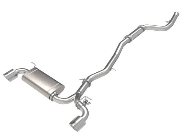 aFe - aFe POWER Takeda 2021 Toyota Supra 2.0L (t) 2.5in-3in 304 SS CB Exhaust w/ Polished Tips - 49-36050-P