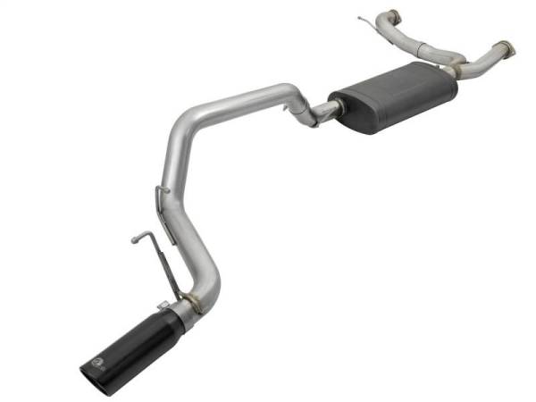 aFe - aFe MACHForce XP 3in 304 SS Cat-Back Exhausts w/ Black Tips 10-17 Nissan Patrol (Y62) V8-5.6L - 49-36114-B