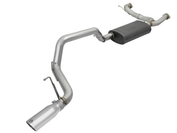 aFe - aFe MACHForce XP 3in 304-SS Exhaust Cat-Back 10-17 Nissan Patrol (Y62) V8-5.6L HO w/ Polished Tip - 49-36114-P