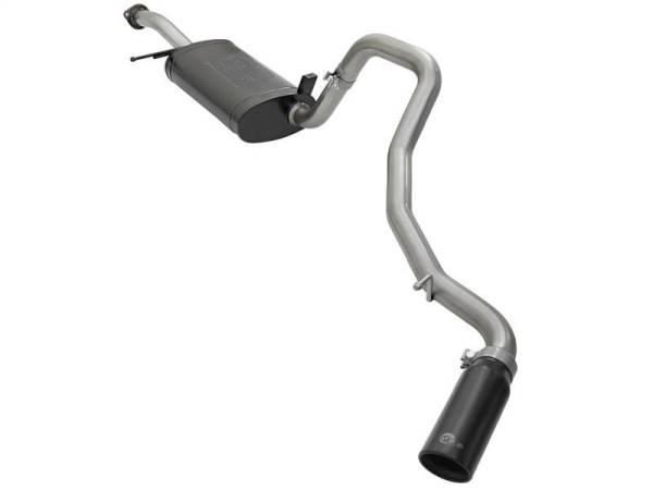 aFe - aFe MACHForce XP 2-1/2in 304 SS Cat Back Exhaust w/ Black Tips 2001-2016 Nissan Patrol (Y61) 4.8L - 49-36121-B