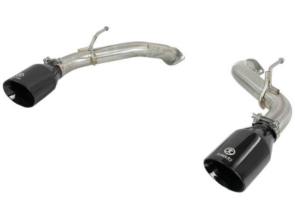 aFe - aFe POWER Takeda 2.5in 304 SS Axle-Back Exhaust w/ Black Tips 17-19 Infiniti Q60 V6-3.0L (tt) - 49-36133NM-B