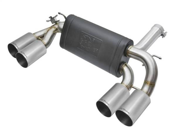 aFe - aFe MACHForce XP 3in - 2 1/2in Axle Back 304SS Exhaust w/ Polished Tips 16-17 BMW M2 (f87) - 49-36333-P