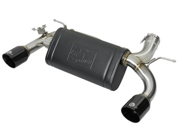 aFe - aFe MACHForce XP 16-17 BMW 340i/iX 440i/iX L6-3.0L (t) SS Axle-Back Exhaust w/Black Tip - 49-36335-B