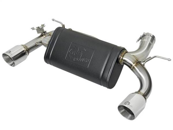 aFe - aFe MACHForce XP 16-17 BMW 340i/iX 440i/iX L6-3.0L (t) SS Axle-Back Exhaust w/Polished Tips - 49-36335-P