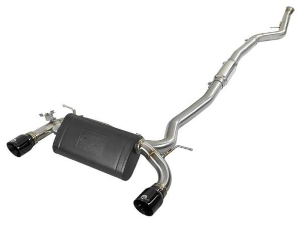 aFe - aFe MACH Force-Xp 3in 304 SS Cat-Back Exhaust w/ Black Tips 12-15 BMW 335i (F30) L6 3.0L (t) N55 - 49-36340-B